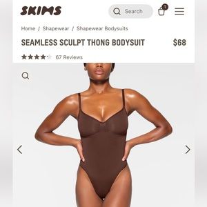Skims seamless thong bodysuit